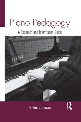 Cover image for Piano Pedagogy: A Research and Information Guide