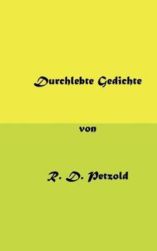 Cover image for Durchlebte Gedichte