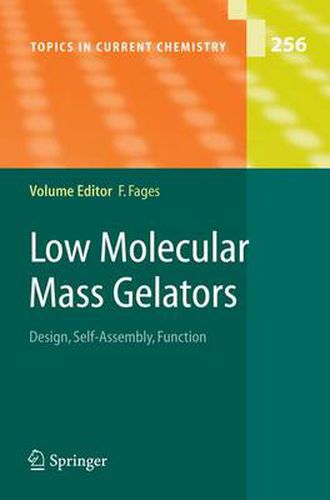 Cover image for Low Molecular Mass Gelators: Design, Self-Assembly, Function