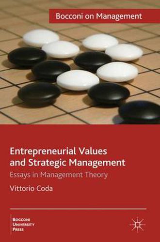 Cover image for Entrepreneurial Values and Strategic Management: Essays in Management Theory