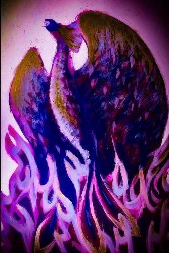 Purple Fire Phoenix Rise