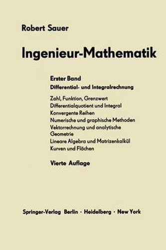 Cover image for Ingenieur-Mathematik: Erster Band Differential- und Integralrechnung