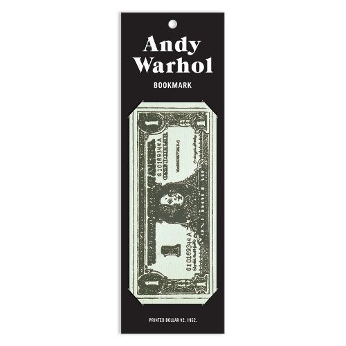 Warhol Dollar Bill Shaped Bookmark