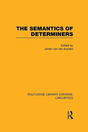 Cover image for The Semantics of Determiners