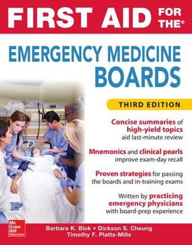 Cover image for First Aid for the Emergency Medicine Boards Third Edition