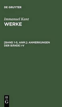 Cover image for Anmerkungen der Bande I-V