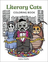 Cover image for Literary Cats Coloring Book