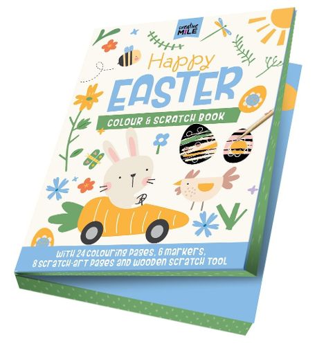 Cover image for Happy Easter Colour & Scratch Book