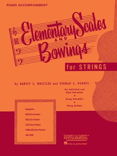 Cover image for Elementary Scales and Bowings - Pianoaccompaniment