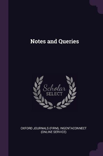 Cover image for Notes and Queries
