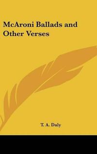 Cover image for McAroni Ballads and Other Verses