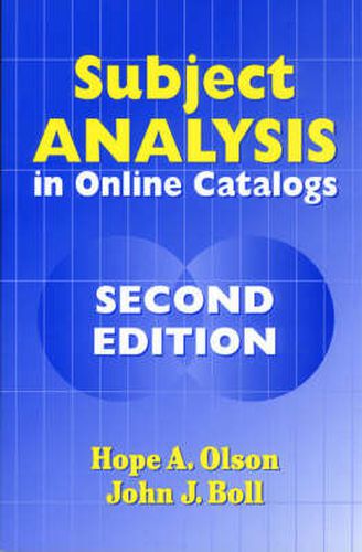 Cover image for Subject Analysis in Online Catalogs, 2nd Edition