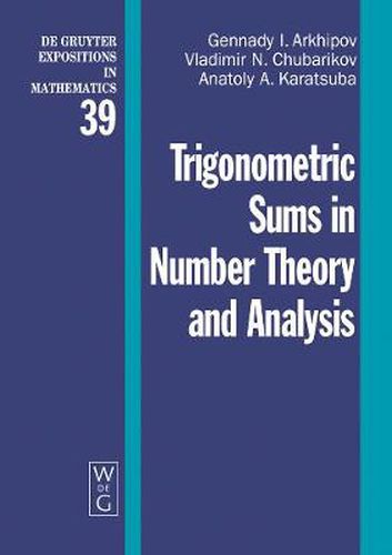 Cover image for Trigonometric Sums in Number Theory and Analysis