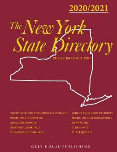 Cover image for New York State Directory, 2020/21