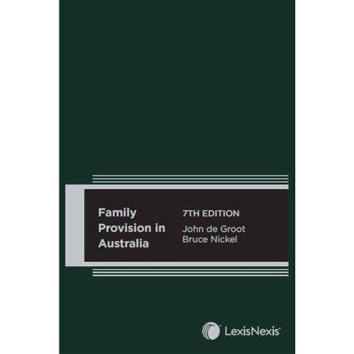 Cover image for Family Provision in Australia