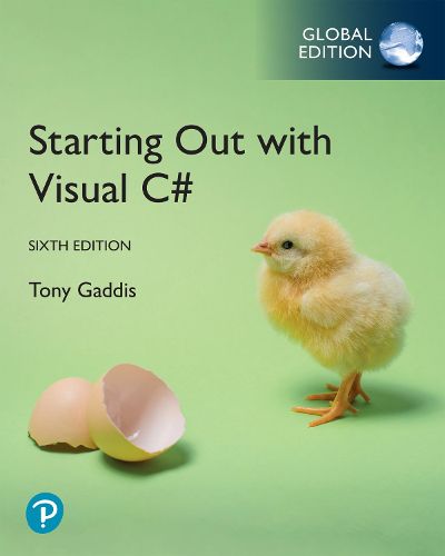 Cover image for Starting out with Visual C#, Global Edition
