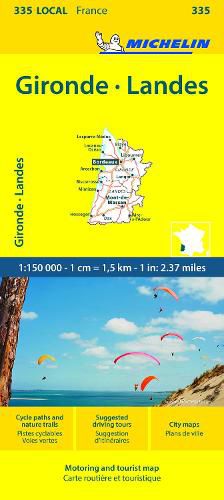 Cover image for Gironde, Landes - Michelin Local Map 335
