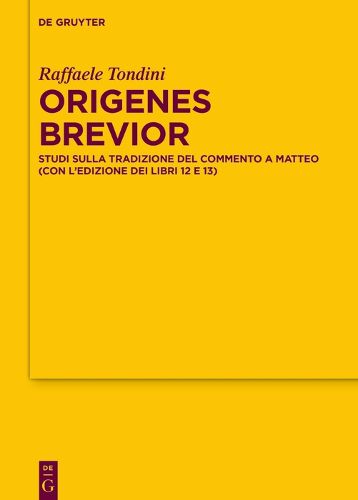Cover image for Origenes brevior