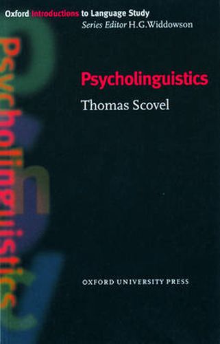 Cover image for Psycholinguistics