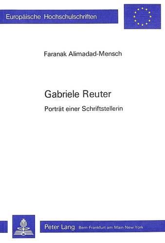 Cover image for Gabriele Reuter: Portraet Einer Schriftstellerin