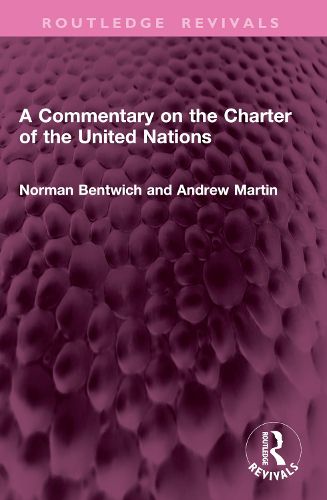 Cover image for A Commentary on the Charter of the United Nations