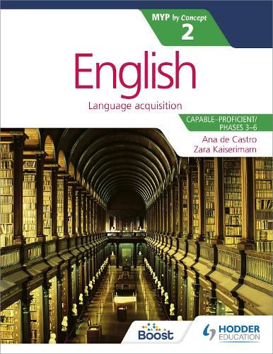 Cover image for English for the IB MYP 2 (Capable-Proficient/Phases 3-4; 5-6): by Concept