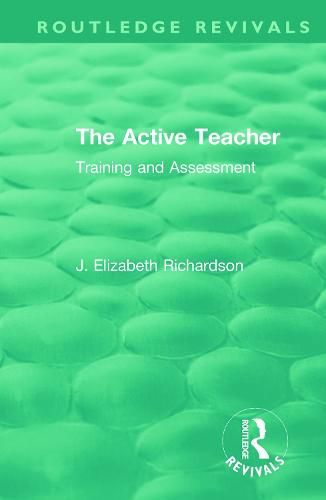 The Active Teacher: Training and Assessment