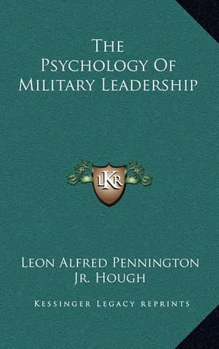 Cover image for The Psychology of Military Leadership