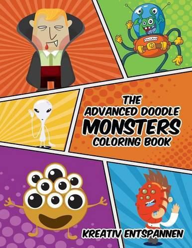Cover image for The Advanced Doodle Monsters Coloring Book