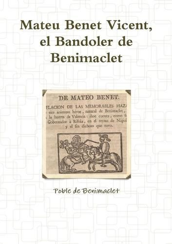 Cover image for Mateu Benet Vicent, El Bandoler de Benimaclet