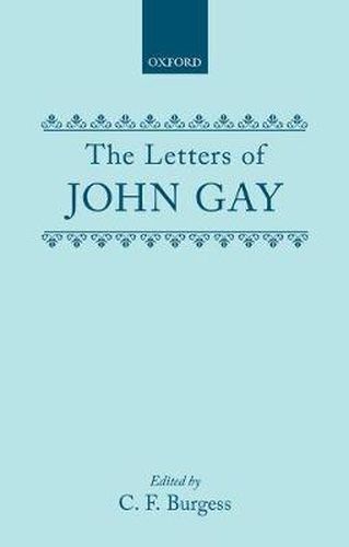 Cover image for The Letters of John Gay