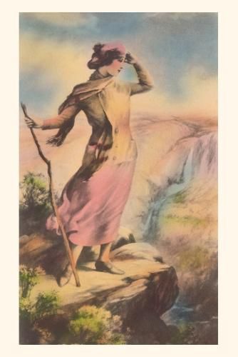 Cover image for Vintage Journal Woman on Cliff Edge