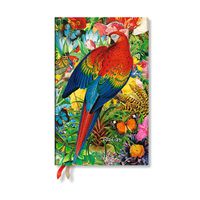 Cover image for Tropical Garden (Nature Montages) Maxi 18-month Vertical Softcover Flexi Dayplanner 2025 (Elastic Band Closure)