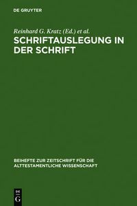 Cover image for Schriftauslegung in der Schrift