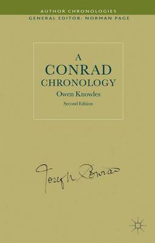 Cover image for A Conrad Chronology