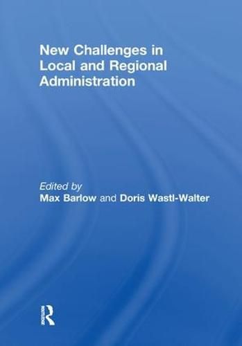 Cover image for New Challenges in Local and Regional Administration