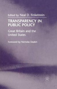 Cover image for Transparency in Public Policy: Great Britain and the United States