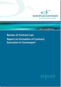 Cover image for Review of Contract Law: Scottish Law Commission Report #231