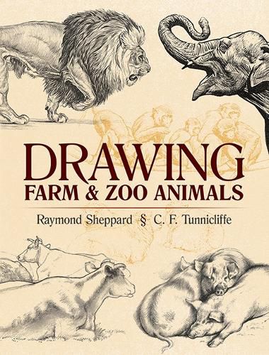 Cover image for Drawing Farm and Zoo Animals