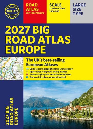 Cover image for Philip's 2027 Big Road Atlas of Europe