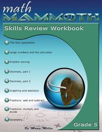 Cover image for Math Mammoth Grade 5 Skills Review Workbook