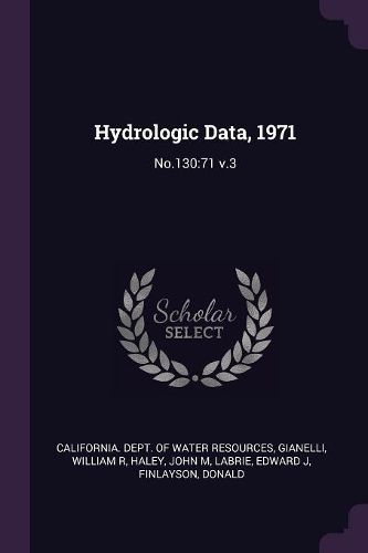 Cover image for Hydrologic Data, 1971