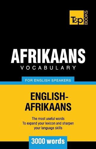 Cover image for Afrikaans vocabulary for English speakers - 3000 words