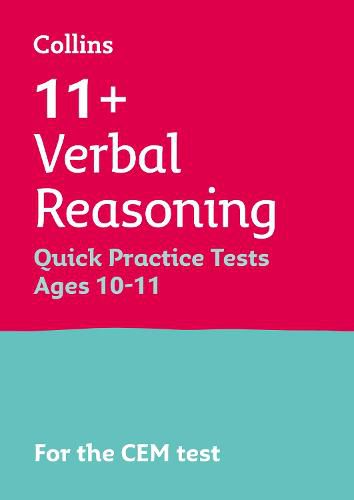 11+ Verbal Reasoning Quick Practice Tests Age 10-11 (Year 6): For the Cem Tests