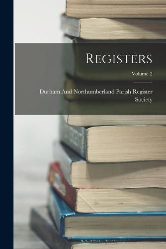 Cover image for Registers; Volume 2