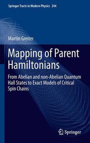 Cover image for Mapping of Parent Hamiltonians: From Abelian and non-Abelian Quantum Hall States to Exact Models of Critical Spin Chains