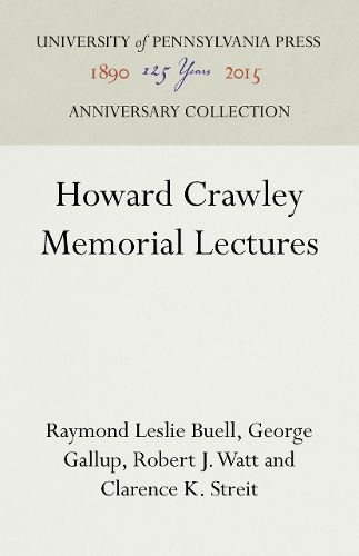 Howard Crawley Memorial Lectures