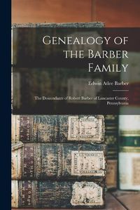 Cover image for Genealogy of the Barber Family