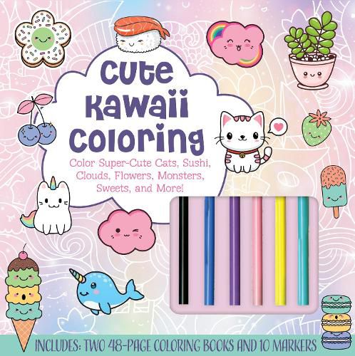 Cover image for Cute Kawaii Coloring Kit