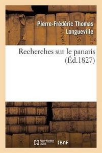 Cover image for Recherches Sur Le Panaris